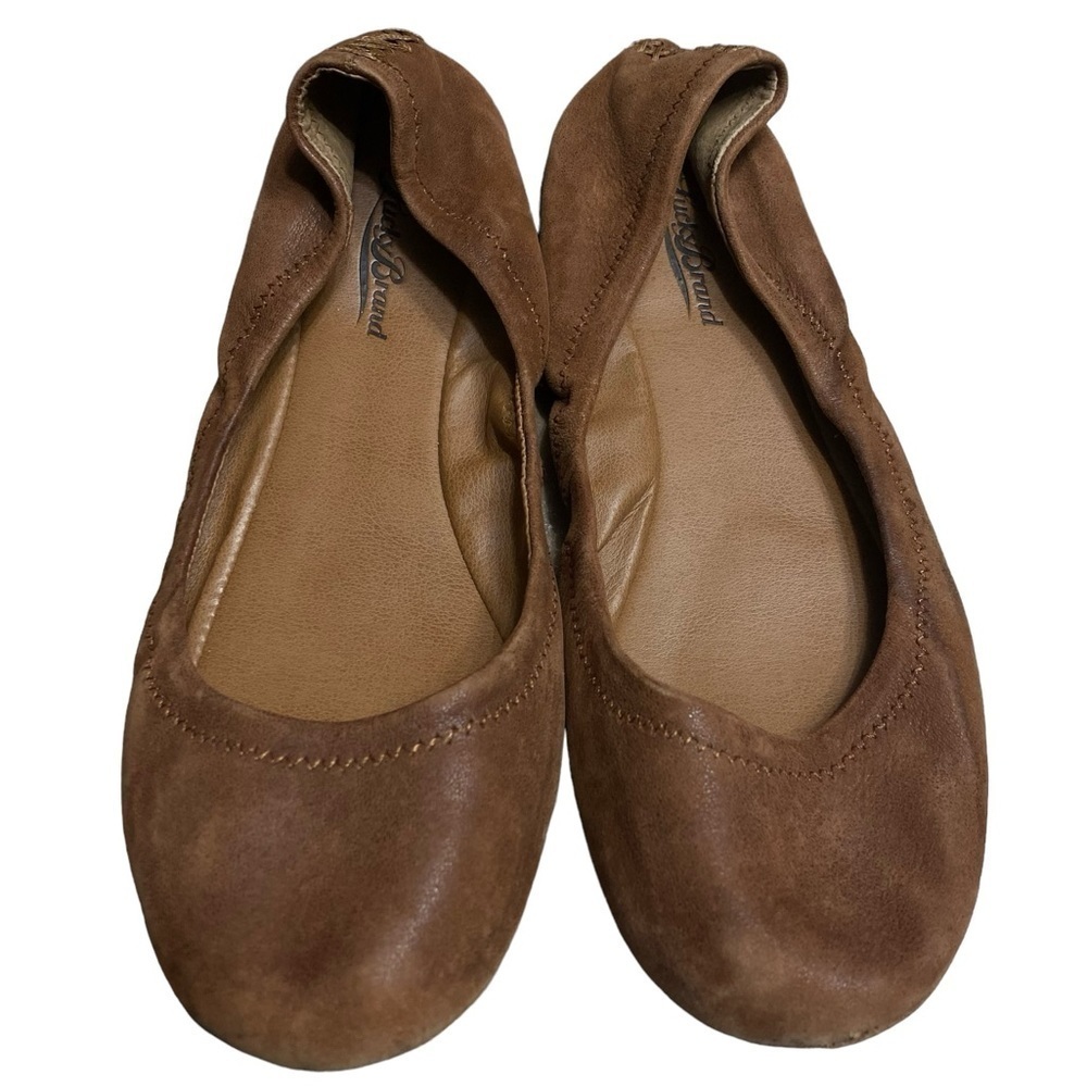 Lucky Brand Emmie Brown Leather Ballet Flats Size 8.5